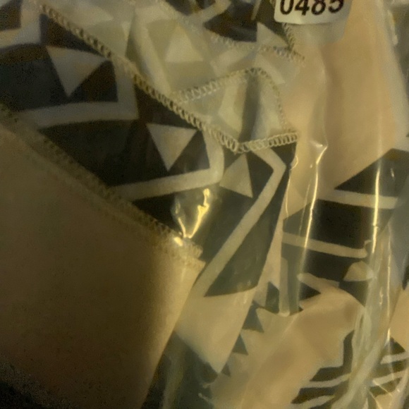 Womens Dress Large Pink Black Striped Smocked 3/4 Sleeve Lace - Picture 8 of 8